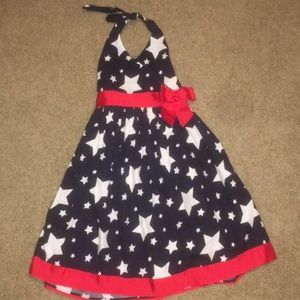 Patriotic star sundress girls size 6